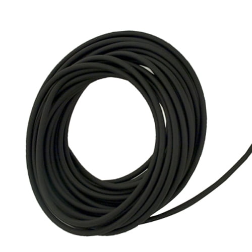 Inner Diameter 1/8 Outer Diameter 1/4-100 ft Soft 50A Black Opaque High-Temperature Silicone Rubber for Air and Water 
